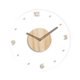 thumbnail image 4 of Reloj de pared de acrílico transparente, reloj de pared de madera vintage, redondo, con movimiento silencioso para cocina, sala de estar, baño, Marrón claro 30 cm, 4 of 8