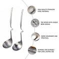 thumbnail image 4 of GOOHOCHY 2pcs cuchara ranurada cuchara de sopa cuchara de sopa de acero inoxidable skimmer utensilio de cocina, 4 of 5