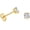 4mm, variant on 14k Gold-Plated Solitaire Round Cubic Zirconia Stud Earrings with 14k Gold-Plated Butterfly Press-Backing