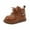 Brown, variant on Fozruso Stylish Girls Ankle Boots With For Comfort Soft Sole Kids Short Boots British Style Leather Shoes For Girls Ideal For 1 6 Years Old,Warm Winter Boots Sizes 6 Toddler(12-18 Months)