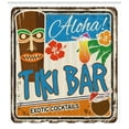 thumbnail image 3 of Ambesonne Tiki Bar Shower Curtain, Vintage Sign, 69"Wx75"L, Multicolor, 3 of 3