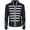 A1-White667, variant on XIAOCHA Metal Button Stand Collar Military Jacket For Men Stage Performance Zip Up Costume Coat
