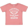 thumbnail image 3 of Inktastic Handpicked for Earth by My Great Aunt in Heaven Boys or Girls Baby T-Shirt, 3 of 5
