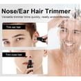 thumbnail image 2 of Obacre Nose Hair Trimmers for Men,Rechargeable Hair Trimmer Painless Multifunctional Ear and Nose Hair Trimmer with IPX7 Waterproof Dual Edge Blades (Black), 2 of 7
