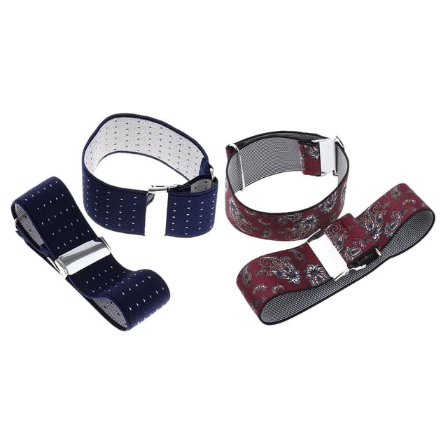 Liguero Antideslizante Soledad 2x Clásico Estiramiento Jacquard Liga de brazo para hombre
