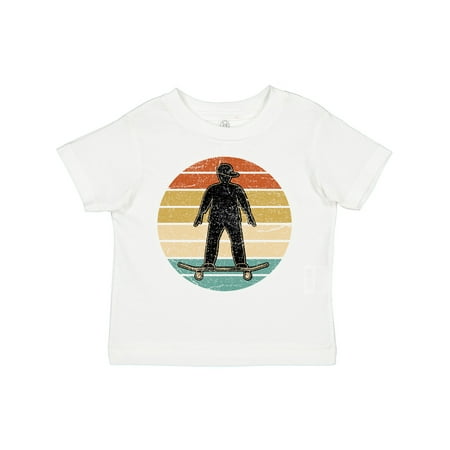 

Inktastic Skateboarding Retro Sunset Skateboarder Gift Toddler Boy Girl T-Shirt