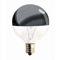 Bulbrite 25G16HM-5PK Half Chrome 25W Globe Shape Bulb, 5-Pack