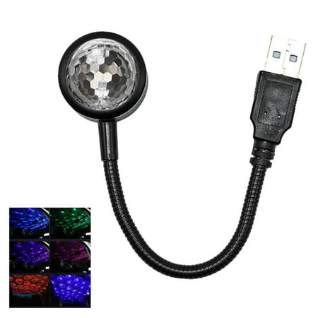 

USB Car Atmosphere Blue Star Light Mini LED Projection Lamp Star Night X9X8