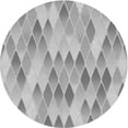 thumbnail image 1 of Ahgly Company Indoor Round Patterned Platinum Silver Gray Area Rugs, 8' Round, 1 of 6