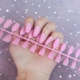 thumbnail image 2 of Fleshy Matte Matte Long Nails 24 False Nail Patches Ballet Fake Nail Patch, 2 of 2