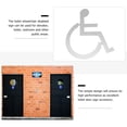 thumbnail image 4 of KAKOWELY Panneau de Toilette pour Fauteuil Roulant Handicapé Panneau de Toilettes pour Fauteuil Roulant Handicapé pour Exposition,5.12x"X4.53"X0.06 Pouces, 4 of 5