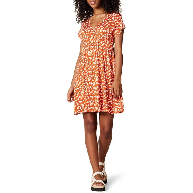 walmart Essentiels Femmes Robe Cache-Cœur Grande Taille_dnu