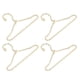 thumbnail image 1 of 4pcs mini clothes hanger metal lifelike miniature dress Clothes holder model for 1/12 dollhouse, 1 of 1