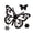 A, variant on HJJLRH Butterfly Die Cuts for Card Making - Butterfly Cutting Dies, Stencil Template Mould for DIY Crafts, Scrapbook Album Paper Card Embossing