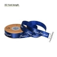 thumbnail image 2 of 1 Inch 50 Yard Wide Satin Ribbon Grosgrain Valentine Wedding Ribbon for Gift Wrapping, Just for You, Blue, 2 of 6