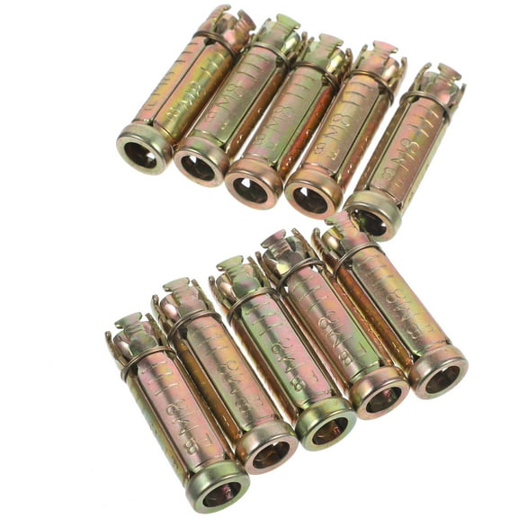 10 Pcs Bolts Stainless Wedge Anchors Stru Hammers Concrete Set Replacement Knurled Expand Steel