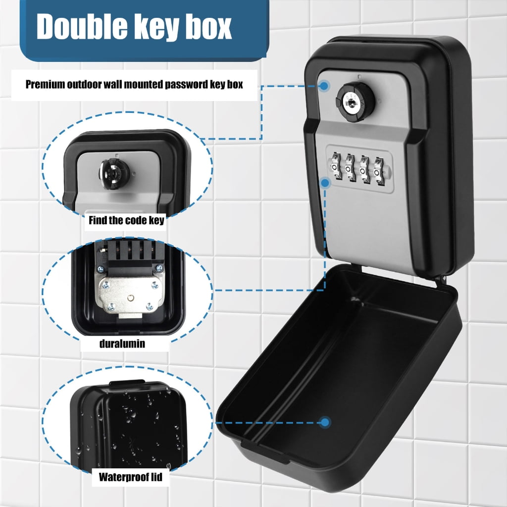 Heavy Duty Combination Key Lock Box for Secure Storage Outdoor Keysafe Surfing