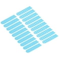 thumbnail image 1 of Unique Bargains 10 Pairs Snapback Strap Cover, Double Row 14 Holes Plastic Adjustable Hat Snap Buckle Replacement (Lake Blue), 1 of 7
