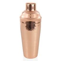 Twine Hammered Copper Cocktail Shaker with Strainer, Drink Shaker, 25 oz