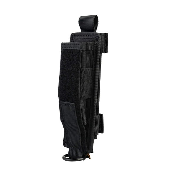 VIPERADE Tactical Flashlight Holster, Flashlight Holder for Duty Belt, Nylon Flashlight Molle Pouch for Horizontal & Vertical Carry, Universal Fits Standard Size Flashlight A-Black