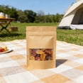 thumbnail image 4 of 100 Pcs Clear Window Kraft Paper Resealable Bag Seed Packets Small Coin Envelopes Heat Seal Pouch with Tear Notch for Sample Gift Party Favor 3.54*2.76In, 4 of 6