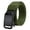 Army Green, variant on Webbing Automatic Buckle Belt Adjustable Length Farmers Security Guard Waistband Holeless Outdoor Belt