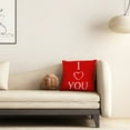 thumbnail image 4 of Red Love Living Room Sofa Decoration Pillow Cushion - Cushion A Cushion - Cloth Polyester Seat Cushion, 4 of 6