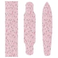 thumbnail image 4 of 44" x 10" PVC Anti-Slip Pad Skateboard Anti-Slip Pad with High-Density Sand Grain Surface Pink Flores, 4 of 8