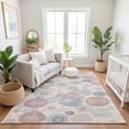 thumbnail image 7 of Addison Rugs Mayfield Premium Machine Washable Transitional Geometric Peach Rectangle Rug, 3' x 5', 7 of 7