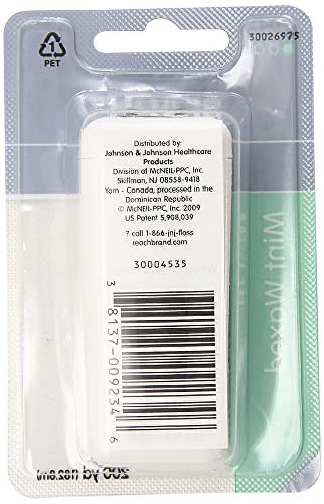 Reach Dental Floss, Waxed, Mint, 200 Yard (Pack of 4)