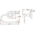 thumbnail image 6 of Design House Calisto Euro Wall Mount Toilet Paper Holder, Oil Rubbed Bronze, 6 of 11