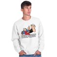 thumbnail image 5 of Popeye Cartoon Legendary Daddy Men's Crewneck Sweatshirt Brisco Brands X, 5 of 6