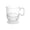 Elegance-Clear, variant on Elegance Hard Plastic Coffee Cup w/Handle, 8-Ounce Capacity, White, Tea Mug, Disposable (Case of 120)