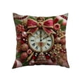thumbnail image 2 of Eoozwa 2 Packs Christmas Pillow Covers 17x17 Inch Festive Holiday Decor Soft Plush Fabric with Hidden Zipper for Living Room Sofa Bedroom Seasonal Home Accents Throw Pillow Cases, 2 of 6