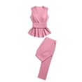 thumbnail image 4 of Iyufng 2 Piece Sets for Women Summer Business Casual Sets Shirt Outfit Sets, 4 of 5