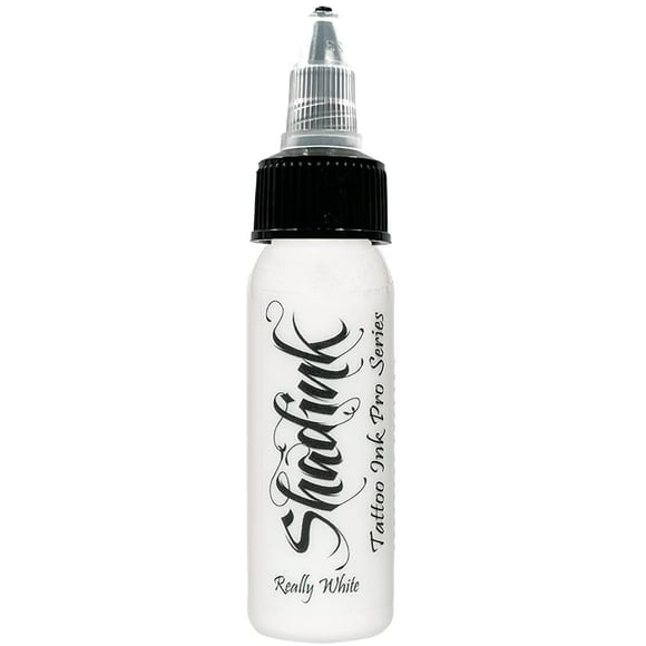 Shadink Really White Tattoo Ink Professional Tattooing Inks for Color Portrait, Black & Gray Style