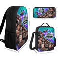 thumbnail image 2 of 3PCS Wres-Tler W-W,E Backpack Set Large Capacity Bookpacks With Lunch Box Pencil Case 17In Backpack Set, 2 of 8