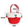 thumbnail image 3 of Clearance 50% ZKCCNUK Storage Cute Handheld Storage Bag For Women's New Cotton Thread Leisure Straw Woven Bag, Fashionable Beach Vacation Woven Bag, Storage Containers for Home, 3 of 9