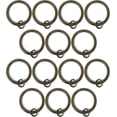 thumbnail image 4 of Urbanest Curtain Rings with Eyelets, 1.5" Inner Diameter, Set of 14 - Antique Gold, 4 of 6