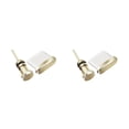 thumbnail image 3 of Sidaley Tapón de polvo portátil Mini Universal tipo C USB cubierta puerto de carga teléfono móvil 3,5mm auricular Flexible protector dorado Oro PC 1 2piezas, 3 of 5