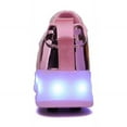 thumbnail image 4 of Kids Wheels Shoes with Lights Rechargeable Roller Skates Shoes Retractable Wheels Shoe LED Flashing Sneakers for Girls Boys Gift, 4 of 14