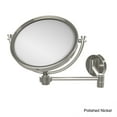 thumbnail image 2 of 8 Inch Wall Mounted Extending Make-Up Mirror with Smooth Accents - Antique Pewter / 3X, 2 of 5