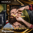thumbnail image 6 of Professional Gold Razor For Professional Barbering, Titanium Gold Quality Blade Razor, Classic Stainless Steel Barbero Shaver for a Smooth & Precise Shave, Premium Barber Razors, 6 of 11