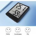 thumbnail image 4 of Elektronisches Thermo-Hygrometer, Digitales Thermo-Hygrometer Innentemperatur- und Luftfeuchtigkeitsmessgerät für Babyzimmer, Wohnzimmer und Büro im Innenbereich – 1 Stück Weiß TUNC Sencillez, 4 of 5