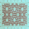 thumbnail image 1 of Ahgly Company Indoor Square Oriental Light Blue Traditional Area Rugs, 3' Square, 1 of 4