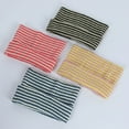 thumbnail image 4 of Neckerchief Winter Neck Warmer Two Color Striped Neck Cover Soft Brushed Face Scarf Outdoor Face Protection Knitted Face Neckerchief, 4 of 4