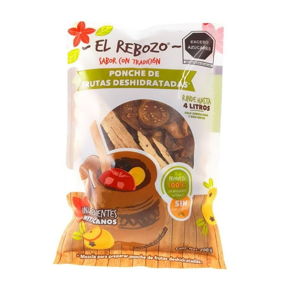 Ponche de frutas deshidratadas El Rebozo 200 g