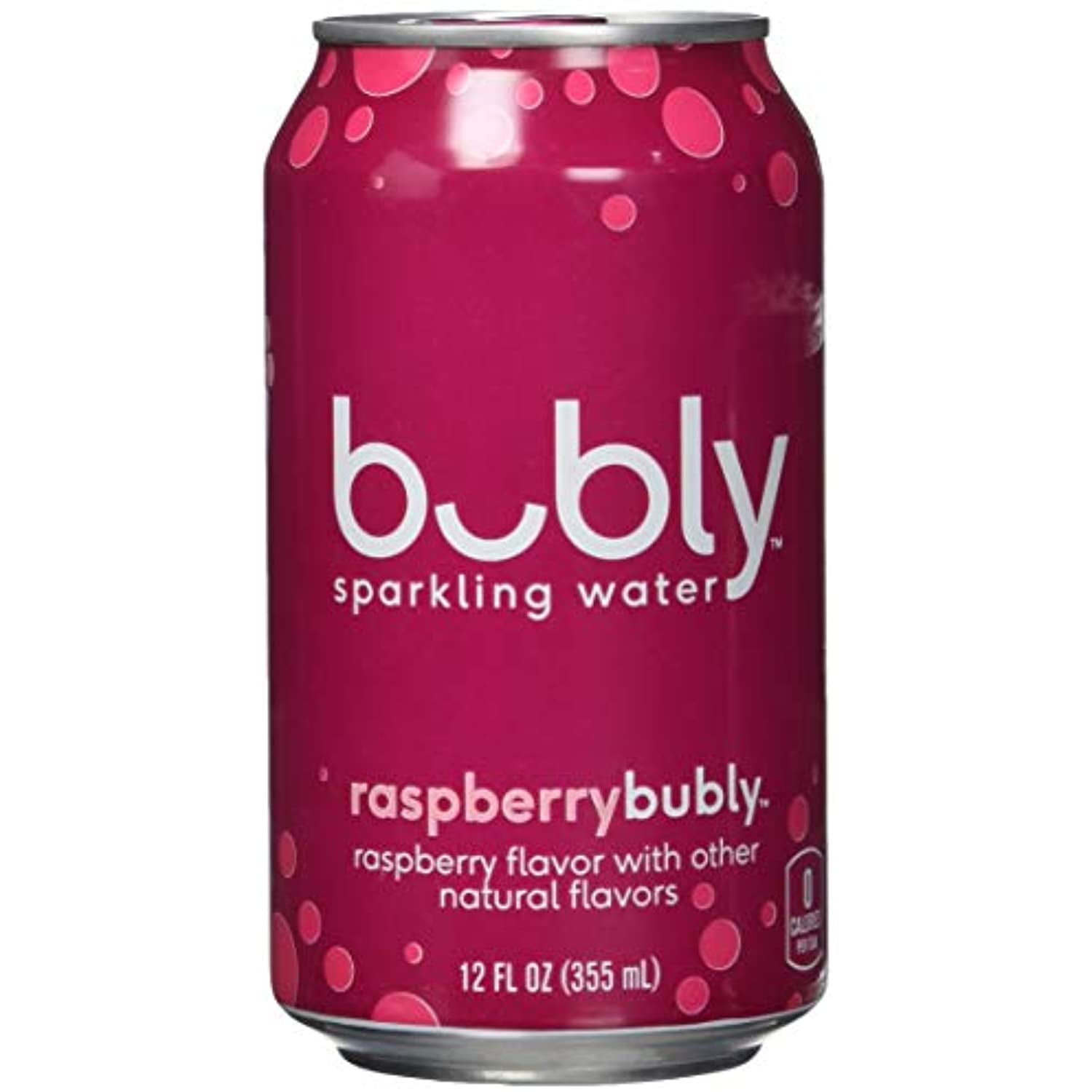 Bubly Sparkling Water, Raspberry, 12 Ounce