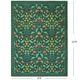 thumbnail image 4 of ARJINCUTE Spring Blooms Vintage Green Area Rugs 9'x12', Non Slip, Low Pile, Soft Touch, Machine Washable, Foldable, 4 of 9