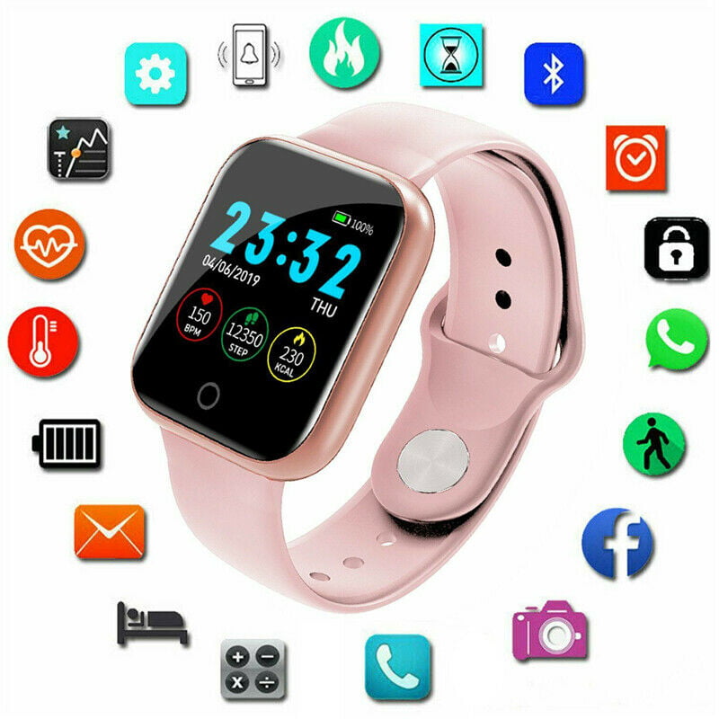Bluetooth Smart Watch Phone Blood Heart Rate Monitor Waterproof For Android/iOS